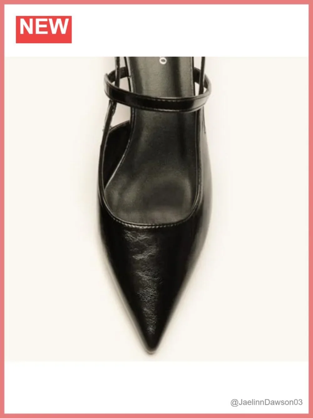 Pointed Toe Kitten Heel Slingback Pumps Low Heel 2.56